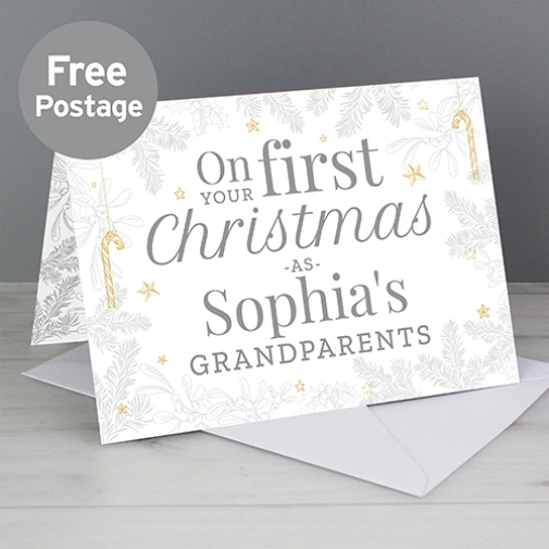 Personalised On Your First Christmas Card Delivery UK