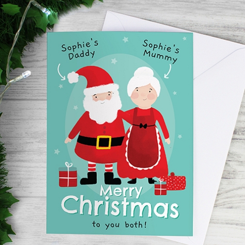 Personalised Mr & Mrs Claus Card Delivery UK