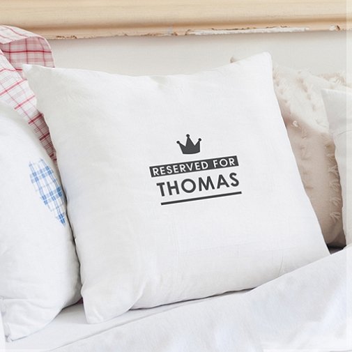 Personalised Reserved for Cushion Cover Delivery to UK