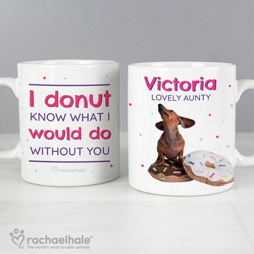 Personalised Rachael Hale I Donut Know Mug Delivery to UK