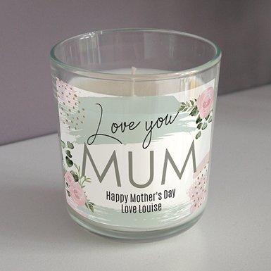 Personalised Rose Scented Candle Delivery UK