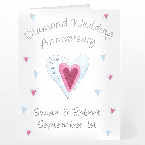 Personalised Diamond Anniversary Card