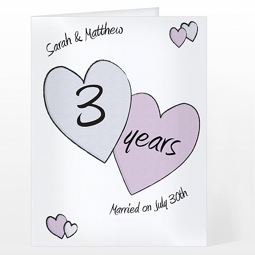 Personalised Perfect love Anniversary Card