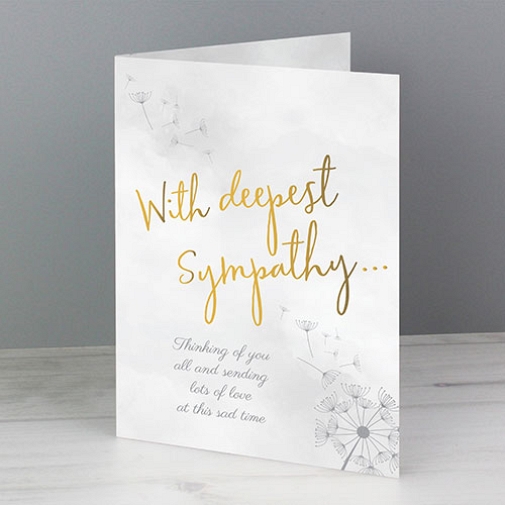 Personalised Deepest Sympathy Card