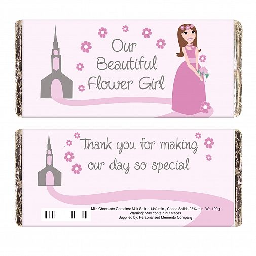 Fabulous Flower Girl Milk Chocolates Bar