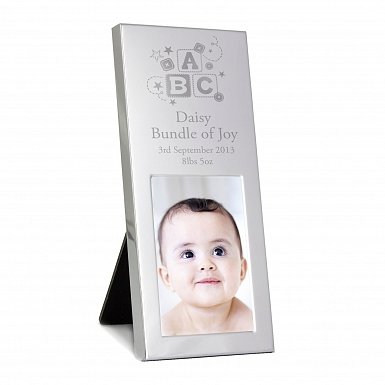 Personalised ABC Small Silver 2x3 Photo Frame