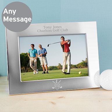 Personalised Silver 6x4 Golf Photo Frame