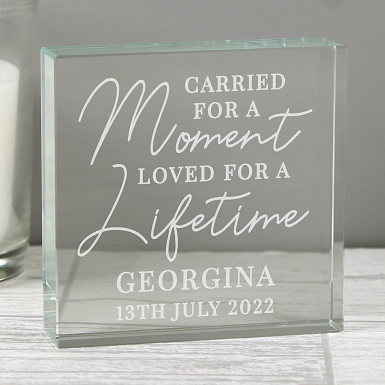 Personalised Carried for a Moment Crystal Token