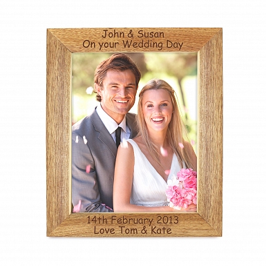 Personalised 5x7 Wooden Photo Frame