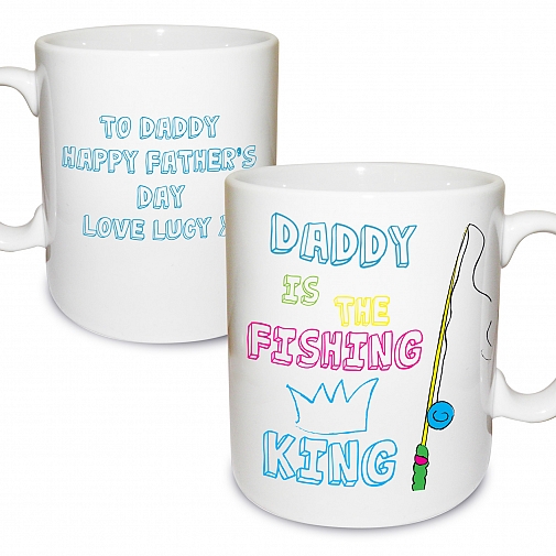 Personalised Fishing King Mug
