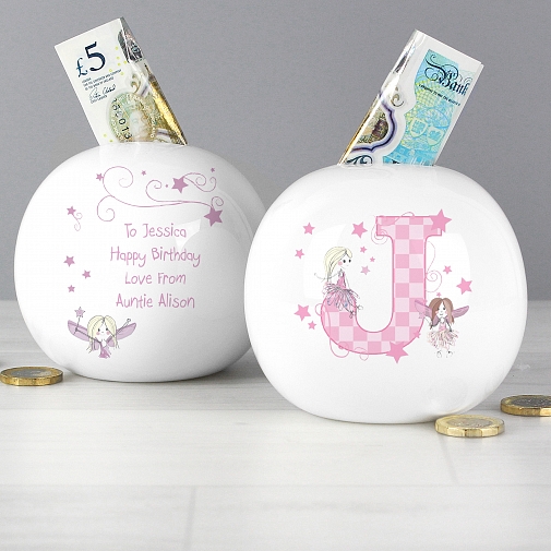 Personalised Fairy Letter Money Box