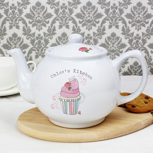 Vintage Cupcake Teapot