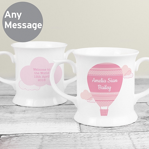 Personalised Up & Away Girls Loving Mug