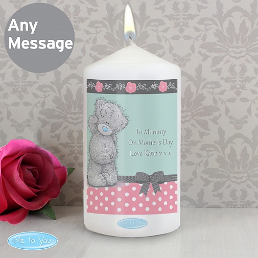 Personalised Me To You Pastel Belle Candle
