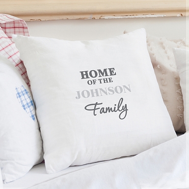 Personalised The Family Cushion Cover