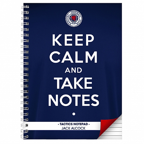 Personalised Rangers Keep Calm A4 Notebook