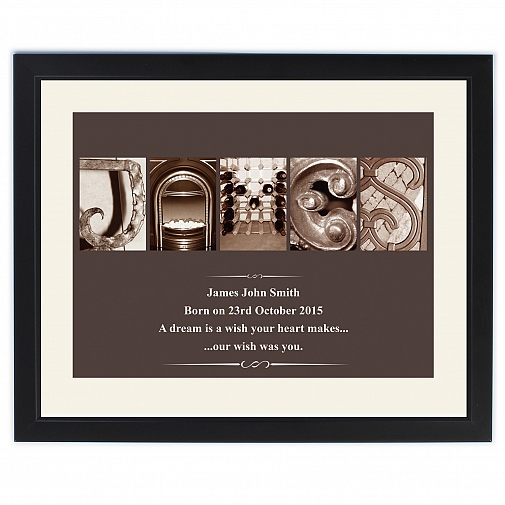 Personalised Affection Art Framed Print