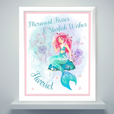 Personalised Mermaid Poster Frame