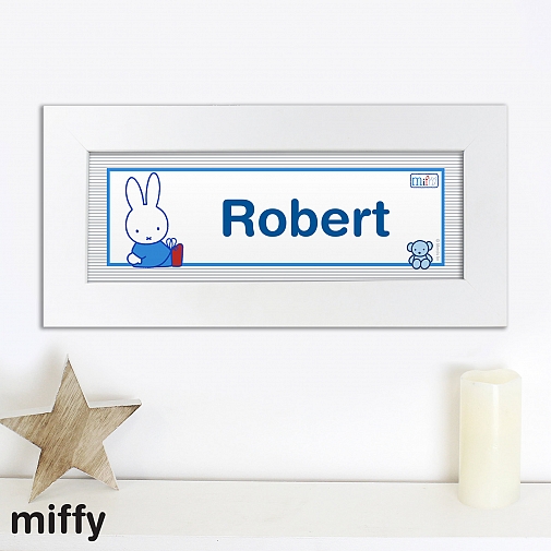 Personalised Miffy Playful Name Frame