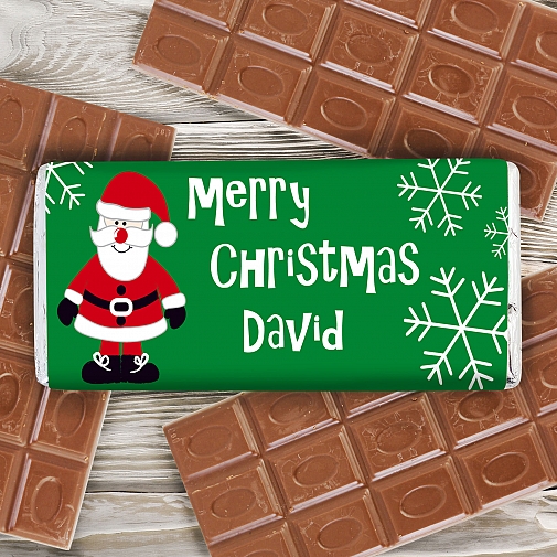 Father Christmas Chocolate Bar