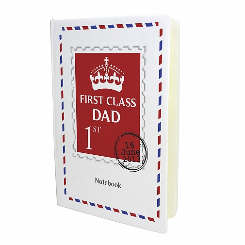 Personalised 1st Class Hardback A5 Notebook