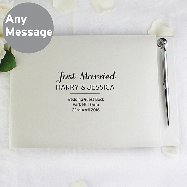 Personalised Classic Guest Book & Pen