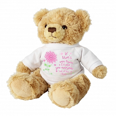 Personalised Id Pick You Message Bear