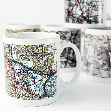 Present Day Edition Map Mug delivery to UK [United Kingdom]