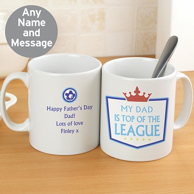 Personalised Top of the League Mug