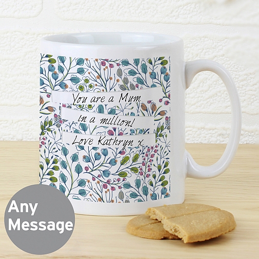 Personalised Botanical Mug