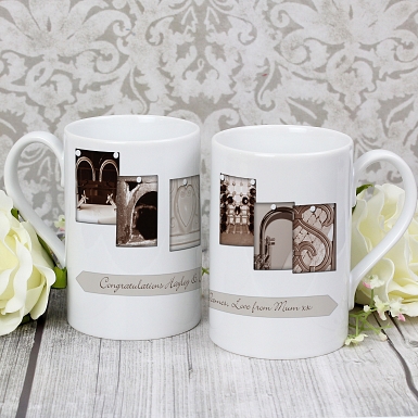 Personalised Affection Art Mr & Mrs Slim Mug