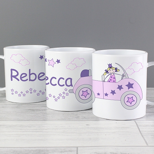 Personalised Little Princess in Car Plastic Cup