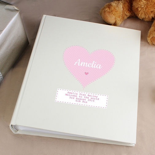 Personalised Stitch & Dot Girls Album with Sleeves