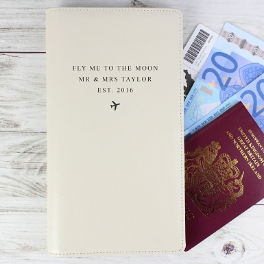Personalised Any Message Travel Document Holder
