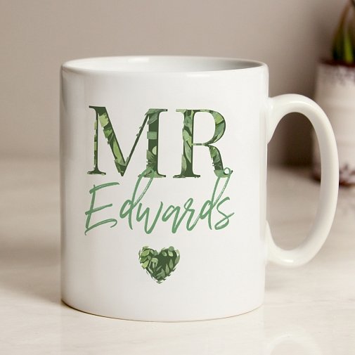 Personalised Mr Foliage Mug