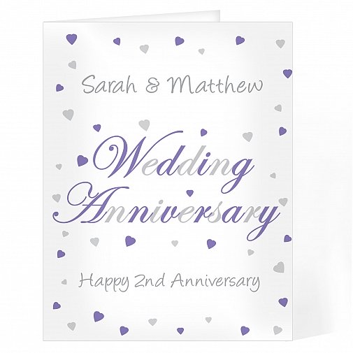 Personalised Wedding Anniversary Card