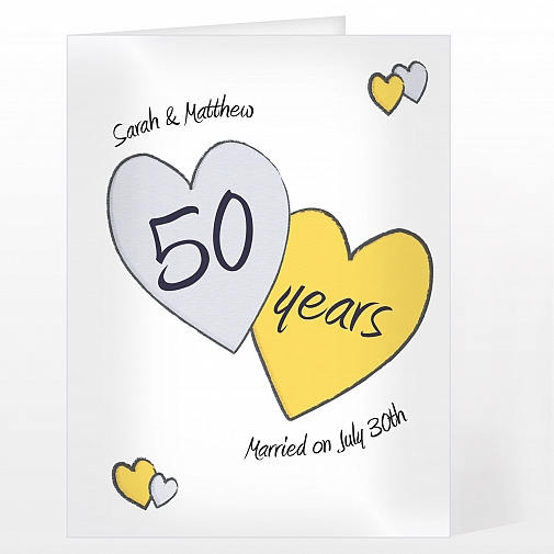 Personalised Perfect love Golden Card