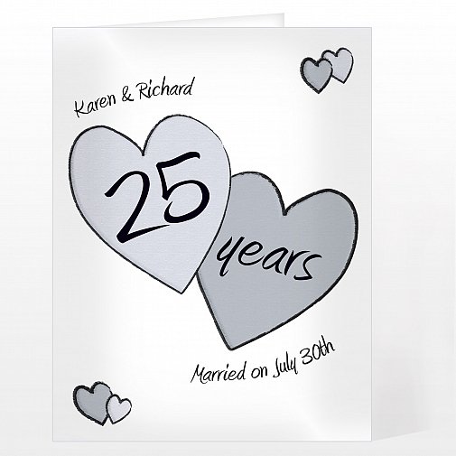 Personalised Perfect Love Silver Card
