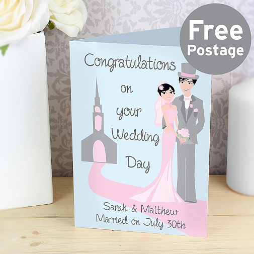 Personalised Fabulous Wedding Couple Card