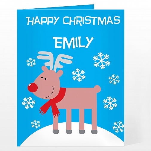 Personalised Rudolph Card