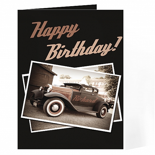 Personalised Classic Car Card