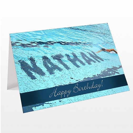 Personalised Swimmer Card