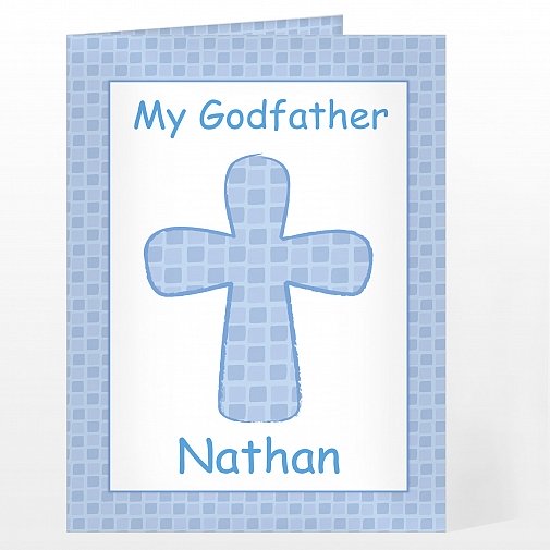 Personalised Blue Cross Card