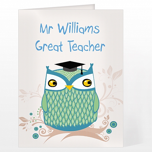 Personalised Mr Owl Card