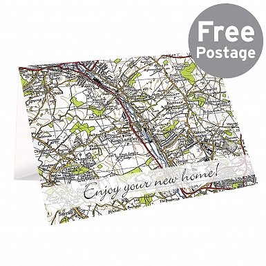 Personalised 1945 - 1948 New Popular Map Card