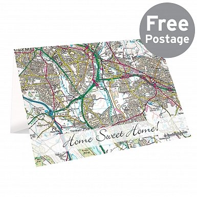 Personalised Present Day Map Card