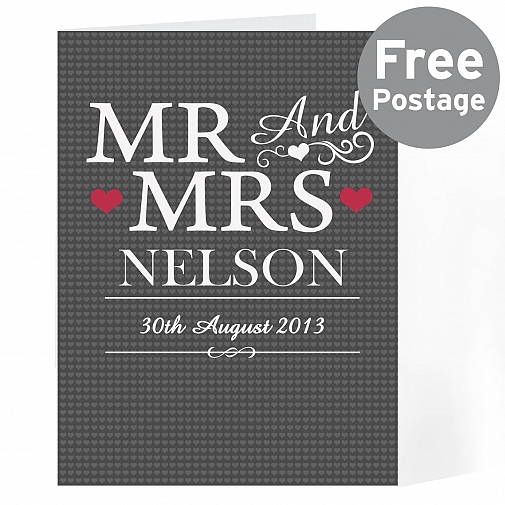 Personalised Mr & Mrs Card