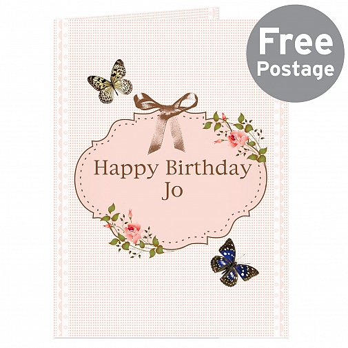 Personalised Delicate Butterfly Card