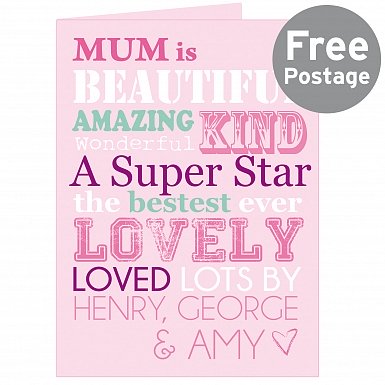 Personalised She Is... Card