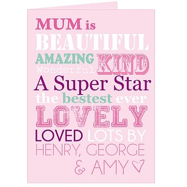 Personalised She Is... Card